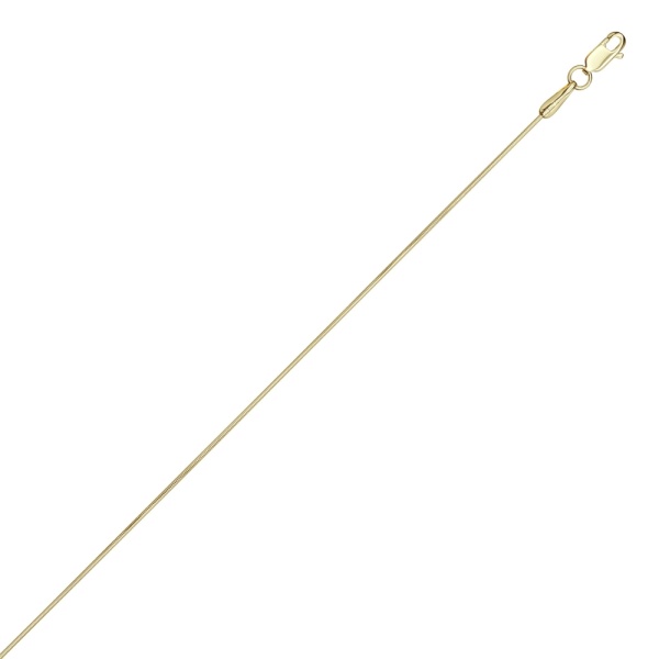 Цепь из желтого золота 585, плетение «Снейк»